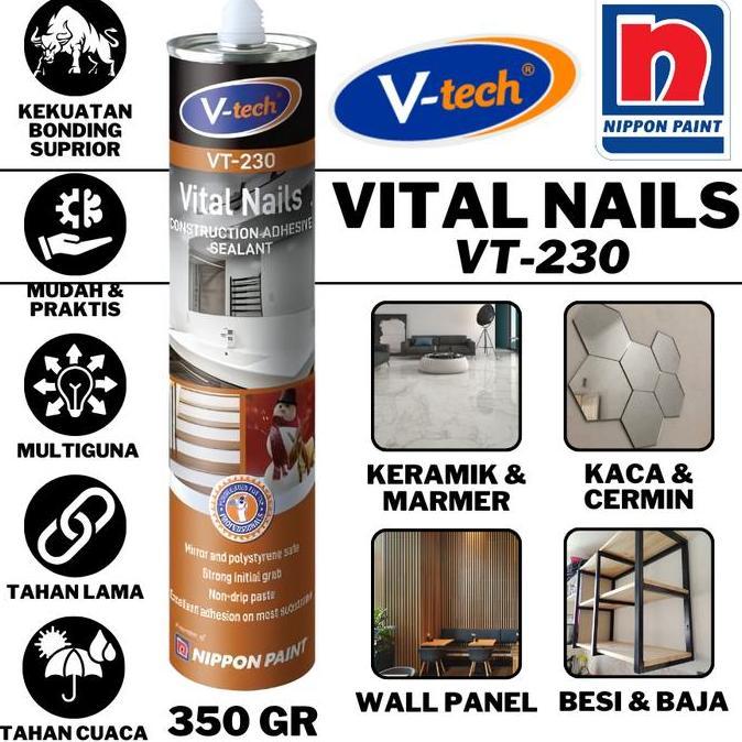 Promo NO MORE NAILS VITAL LEM ANTI PAKU BUKAN NO MORE NAILS DEXTONEVITAL Diskon