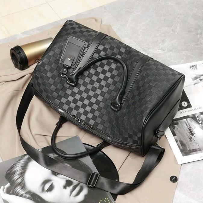 TAS SELEMPANG TRAVELING PRIA TAS GYM KULIT PRIA DUFFEL BAG IMPORT PRIA