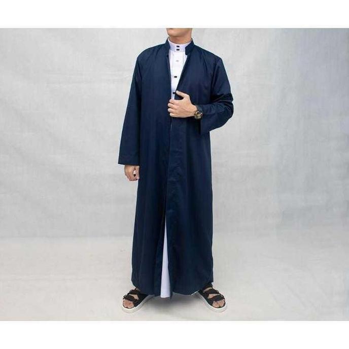 Discount Jubah Luaran Habib / Jubah Belah Outwear Gamis Pria / Jubah Luar Gamis Busana Muslim Habaib