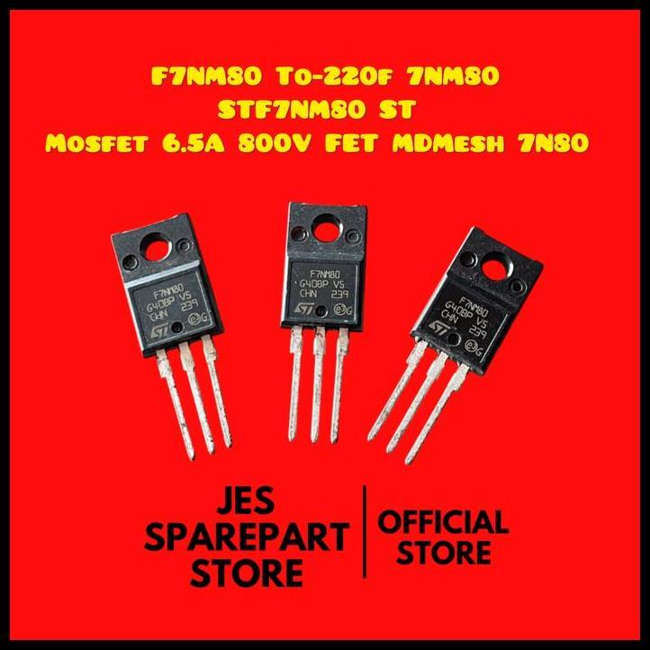 GRATIS ONGKIR F7NM80 TO-220F 7NM80 STF7NM80 ST MOSFET 6.5A 800V FET MDMESH 7N80 