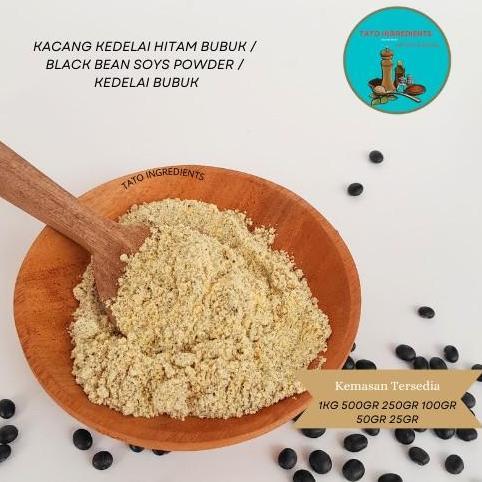 Kacang kedelai hitam bubuk 250gr / black bean soys powder / kedelai bubuk