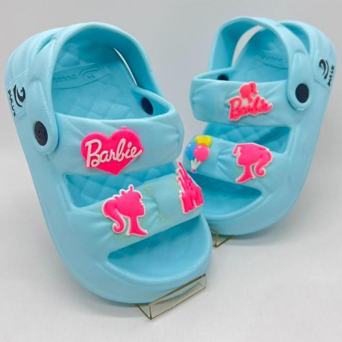 DF376 >> DX-533D-BR Sandal Anak Perempuan Barbie Sandal Selop Karet Dulux 25-30