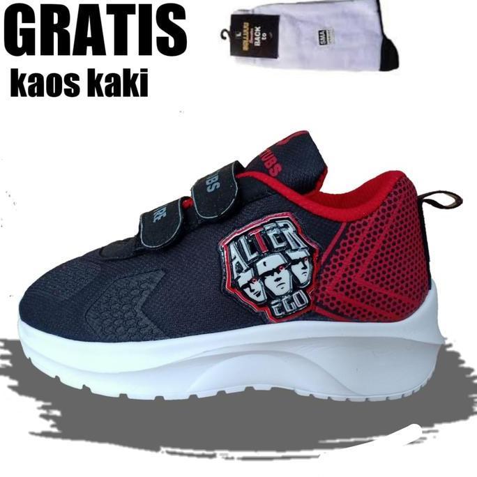 DF125 - KIDZTUBS Sepatu Sekolah Anak Laki Laki Karakter Gaming Free Fire Evos Mobile legends Warna H