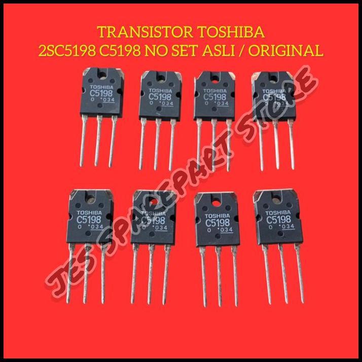HOT DEAL TRANSISTOR TOSHIBA  2SC5198 C5198 NO SET ASLI / ORIGINAL 