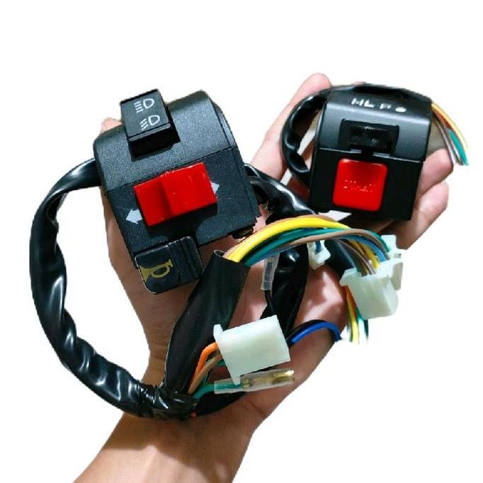 Promo SAKLAR SET SWITCH HOLDER SET KIRI KANAN ASTREA GRAND IMPRESSA LEGENDA 1 LEGENDA 2 KOMPLIT TING