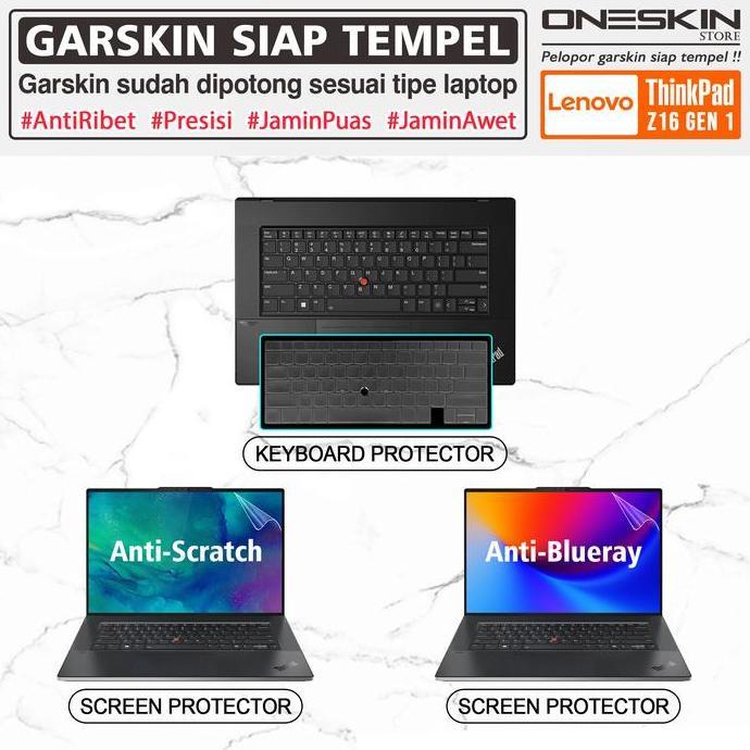 NEW Garskin Laptop Keyboard Screen Protector Lenovo Thinkpad Z16 Gen 1 Tpu