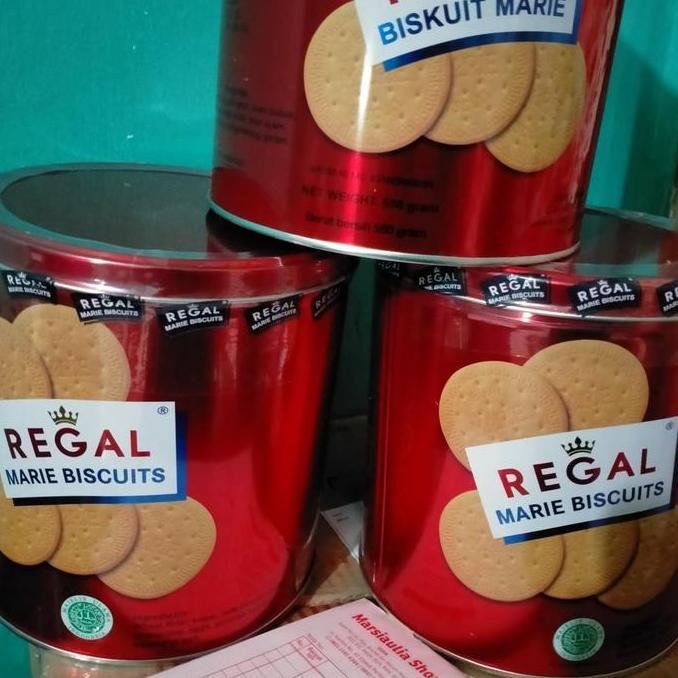 Marie Regal Biscuit 550 gr Kaleng Biskuit Regal Marie 550
