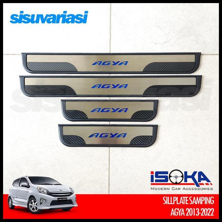 DISKON SILLPLATE SAMPING AGYA AYLA 20132025 AKSESORIS PELINDUNG PINTU MOBIL 