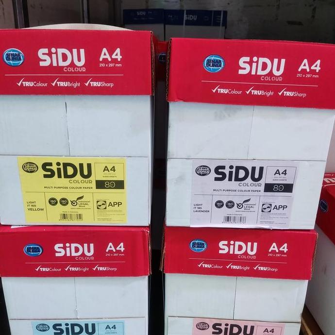 Kertas Warna A4 80 Gram SIDU