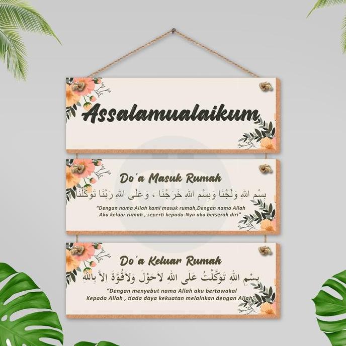 Hiasan dinding assalamualaikum - Hiasan dinding Gantungan pintu - Hiasan dinding gantungan aesthetic