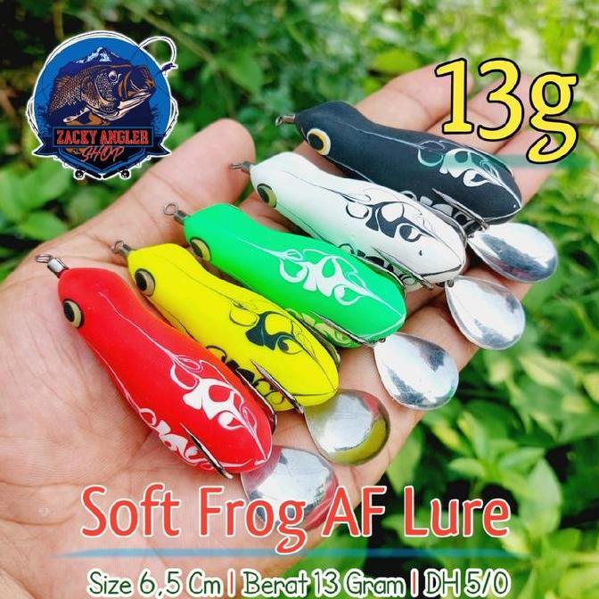 Soft Frog AF Lure 6,5 Cm 13 Gram Umpan Casting Gabus Toman (TERBAIK) (TERBARU) (TERMURAH)