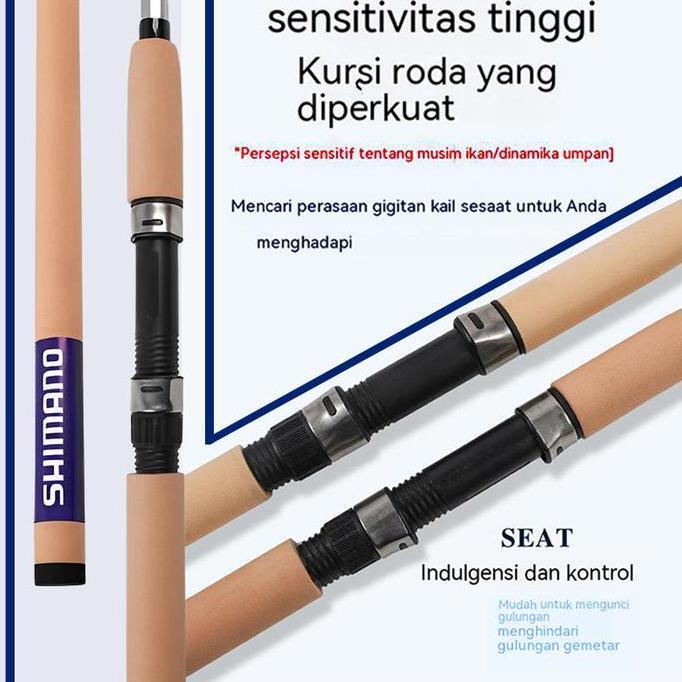 Paket Pancing Lengkap Caldari Terbaik, 2 Stik Pancing Kualitas Premium, Sesuai Semua Perairan (Laut,