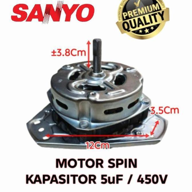 DINAMO PENGERING | MOTOR SPIN MESIN CUCI SANYO SW-730XT TERBATAS
