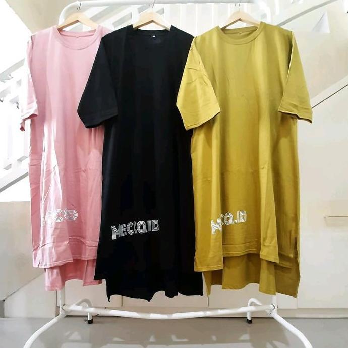 Long Tunik / Midess PREMIUM /Midi dress Kaos Viral