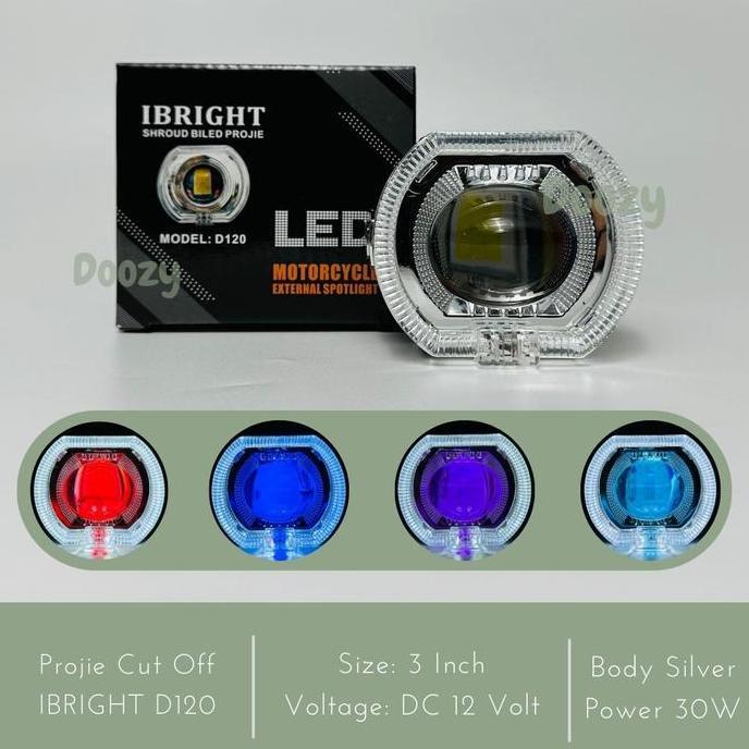 Promo IBRIGHT D120 Projie Cut Off 3 Inch Body Silver Diskon