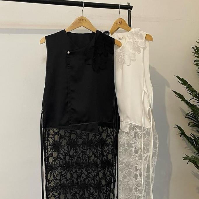 Lumina Long Vest by SIRR/Tunik/Kondangan/Lebaran/Vest Kerja/Embroidery Vest Panjang Wanita Rompi Hit
