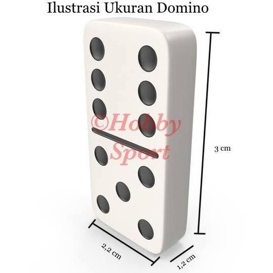Domino Batu Midi Sedang Akrilik Warna Gaple Set Board Game Dam Mahjong (TERBAIK) (TERBARU) (TERMURAH