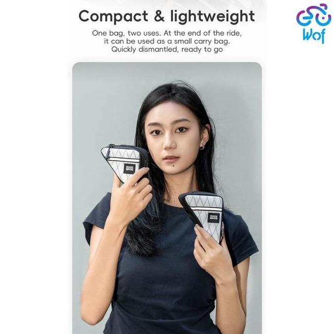 ROCKBROS B122 Tas Segitiga Rangka Tabung Depan Sepeda Lipat Gunung Mini Portabel Bicycle MTB Road Bi