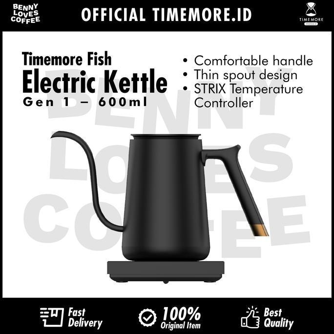 Timemore electric gooseneck kettle thin spout 600 ml