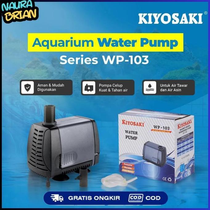 kiyosaki wp-103 pompa celup air aquarium water pump