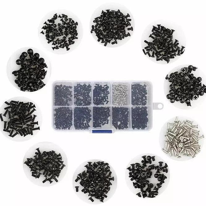Baut Mur Laptop Universal Set Pcs Sekrup Mini Komplit Untuk Semua Jenis Laptop