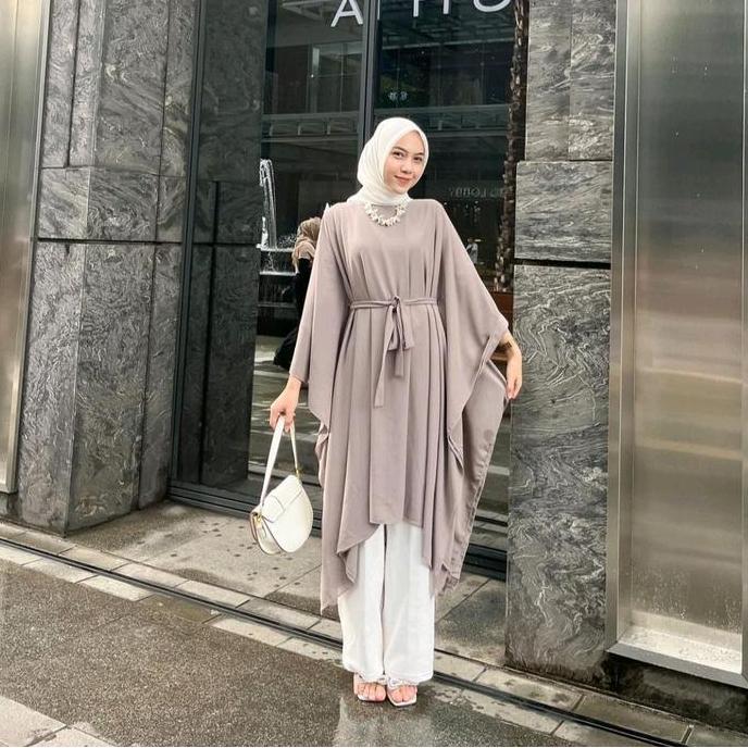 ZoraWear - Ayana Tunica Kaftan Atasan Wanita Muslim Gamis Panjang HT