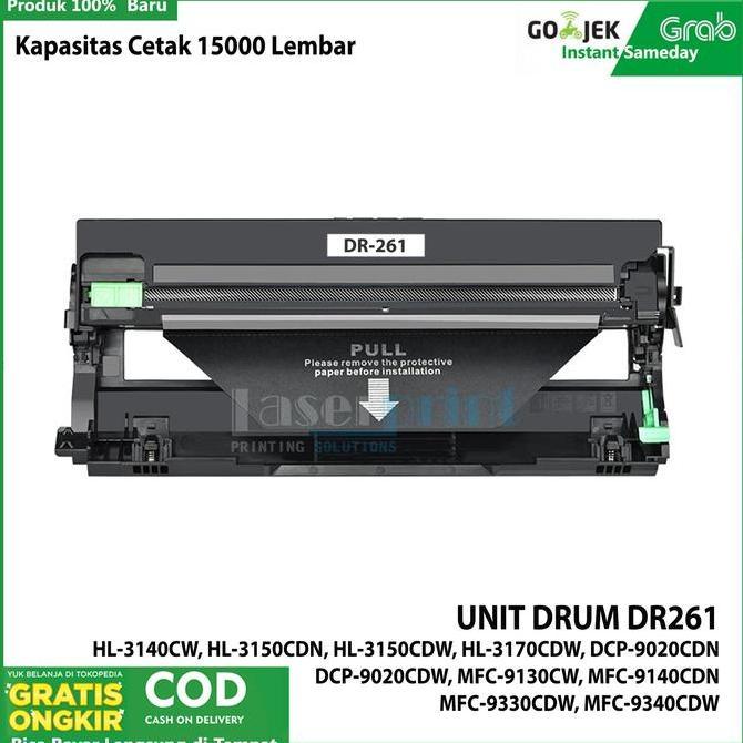 DV383 - Unit drum DR261 Compatible printer MFC-9330CDW, MFC-9340CDW,HL-3150CDW