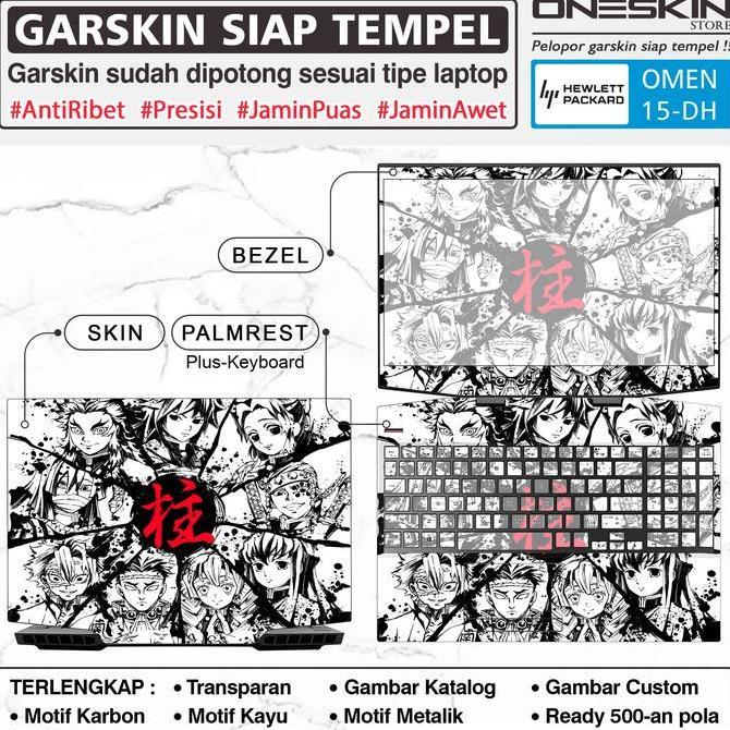 HARGA DISC - Garskin Sticker Laptop HP Omen 15-dh dh0105tx dh0180tx dh1020tx Bening