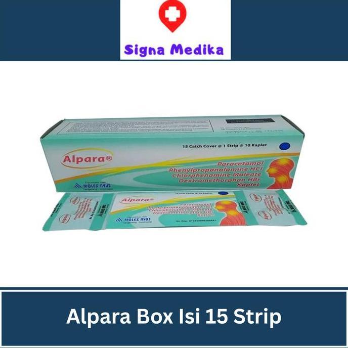 TERMURAH - Alpara Tablet Box Isi 15 strip - Obat Demam, Batuk & Pilek