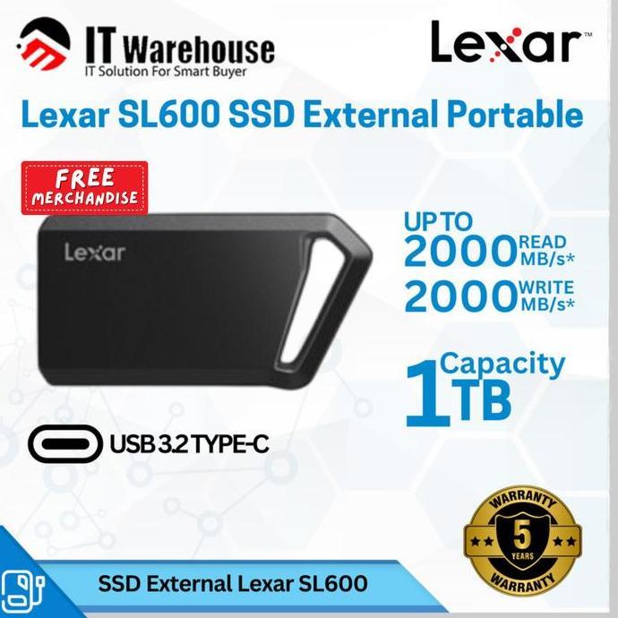TERLARIS - Lexar SL600 SSD External Portable 1TB