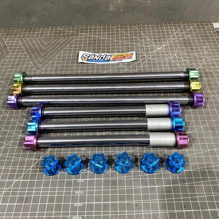 As Roda Depan Belakang Set Ninja R Rr Ss As Roda Depan Titanium As Roda Belakang Titanium As Roda De