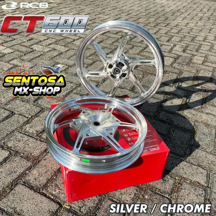 Terlaris Velg Rcb Ct600 Cnc Vario 125/150 Silver Chrome/Ungu/Merah/Orange/Hitam/Biru Lebar Velg Depa