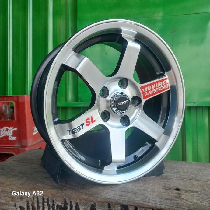 Terlaris 1 Set Velg Te37 Sl R16 Baru Lbr 7 Rt Et35 Hol 5 Vcd 114 Warna Grey Polis