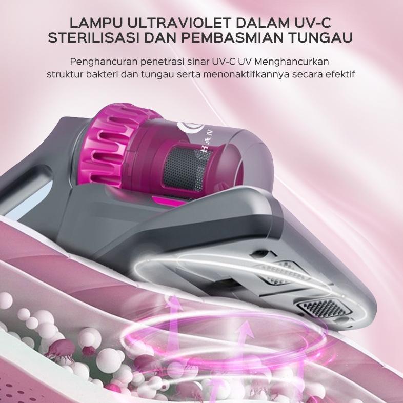 Promo Terbaru Han River Vacuum Cleaner 25000Pa 2 In 1 With Uv Anti-Mite Vacuum Cleaner Kasur