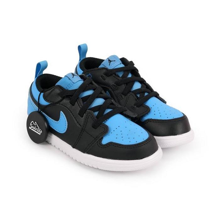Termurah "Baby & Kids" Air Jordan 1 Low Black University Blue (100% Authentic)