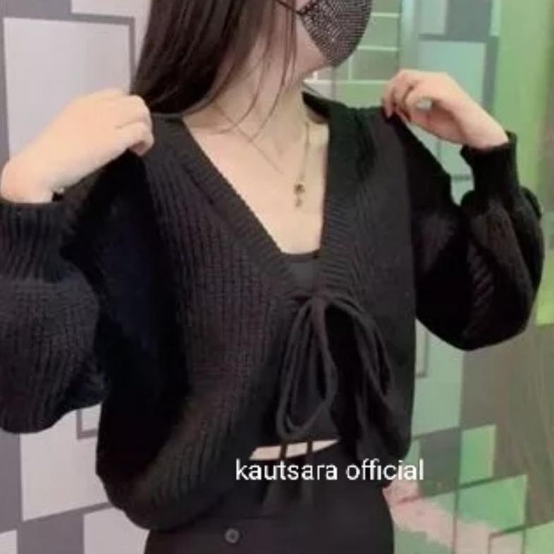 NEW PRODUCT Bolero Rajut Wanita Oversize Cardigan Crop / Sweater tali model terbaru / Atasan Wanita 
