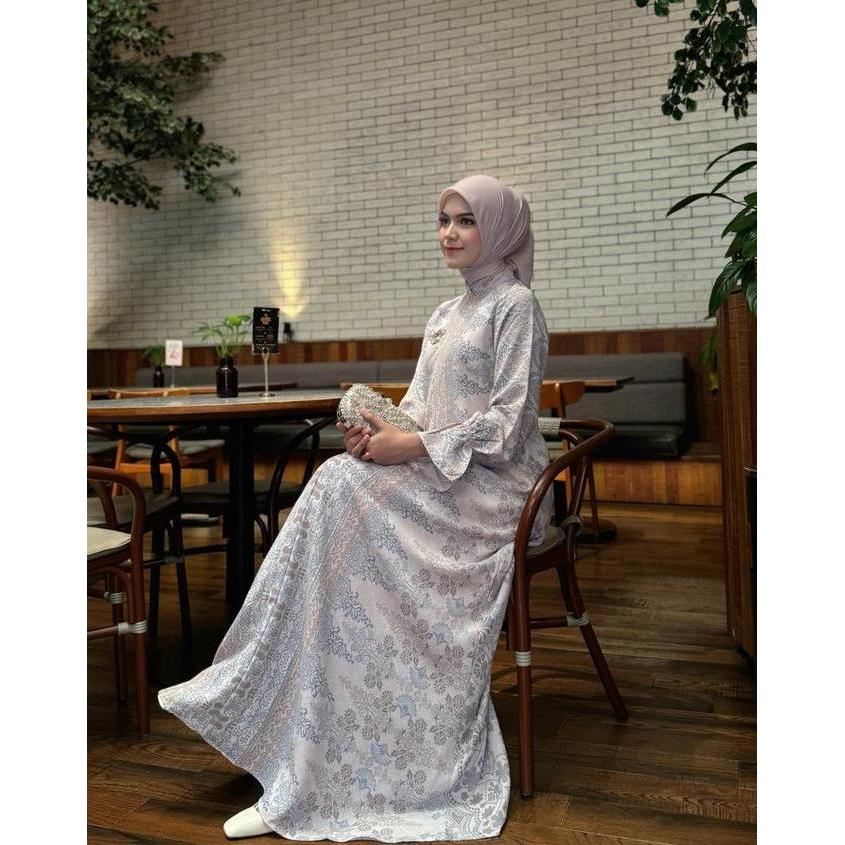 The Zaenuna | Safira Dress Gamis Wanita Mewah Motif Busui Terbaru Premium