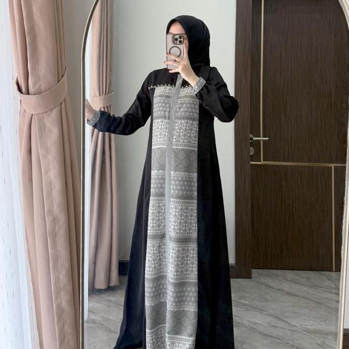 MELVA DRESS - Dress Wanita Gamis muslim New Collection Kantong Mewah Nyaman Wudhu