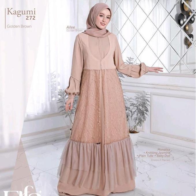 Ethica Kagumi 272 Golden Brown, Gamis Ethica Terbaru Ethica