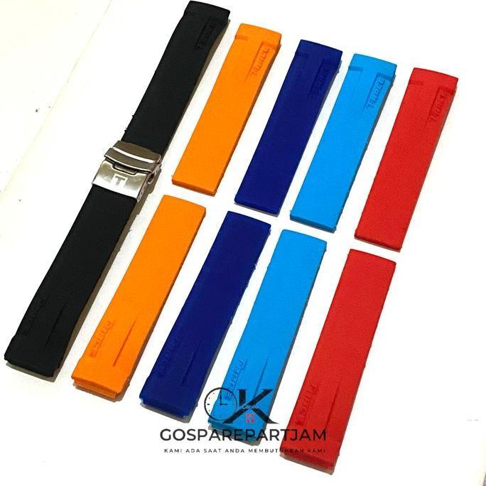 DV251 - Strap Tali Jam Tangan Karet Rubber Premium Untuk Tissot T Race Moto Gp