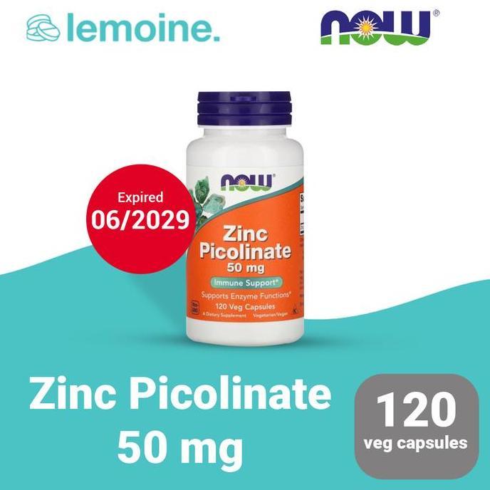 Now Zinc Picolinate 50 mg 120 Kapsul