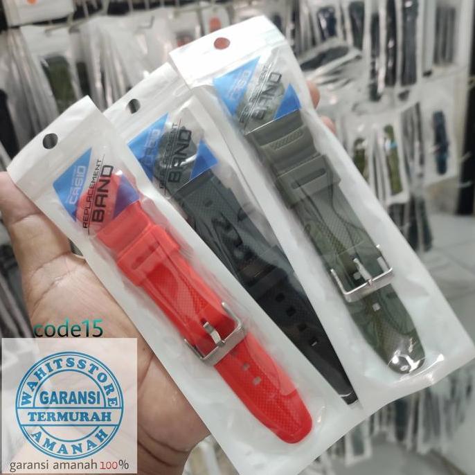 DF302 - Tali Jam Tangan Casio AQ-S800W Aq S800w Rubber Grade A Strap