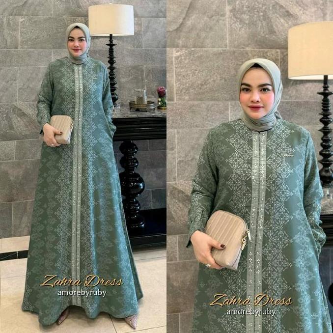gamis annemarie amore by ruby zahra dress gamis payet motif simple