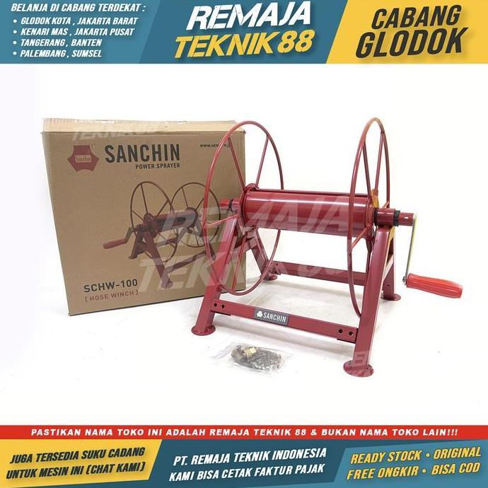 SANCHIN HR 100 METER ALAT GULUNGAN SELANG AIR TAMAN SELANG STEAM