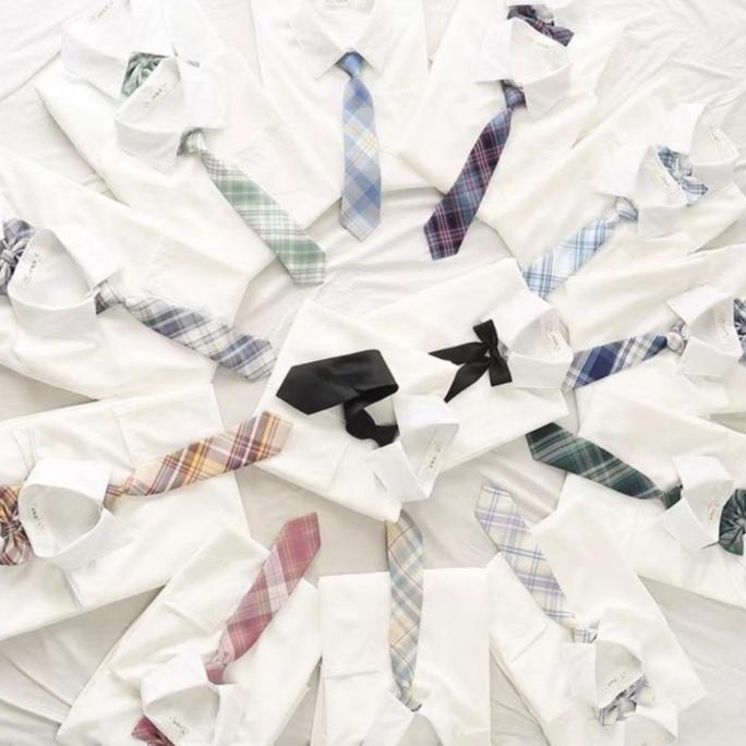 DE160 >> Dasi wanita seragam sekolah Dasi JK cewe panjang import seifuku cosplay fashion Neck tie un