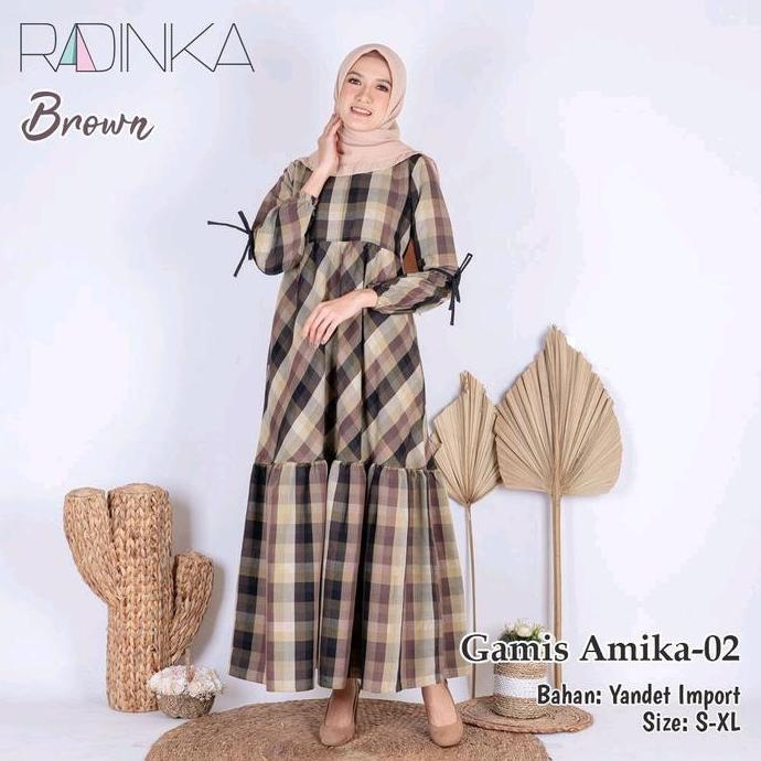 Gamis Amira Keluaran Terbaru dari Radinka - Busana Muslim Wanita Lebaran Mewah - Dewasa, Dress, Pest