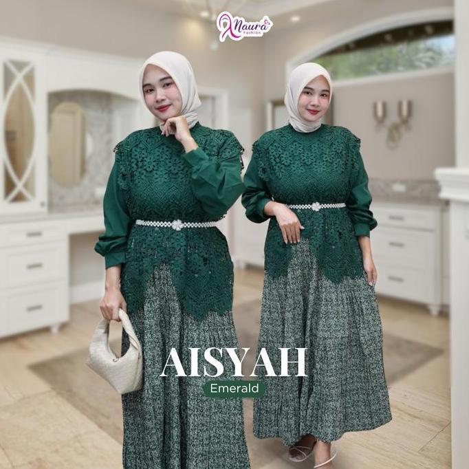 Aisyah Dress - Gamis Rompi  Muslim Wanita