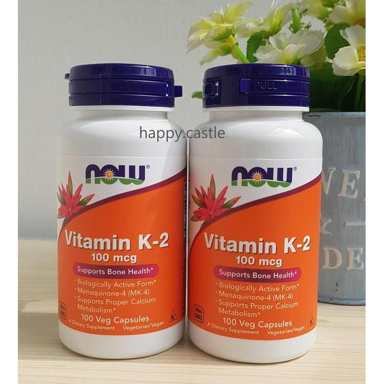 Now Vitamin K2 100 mcg 100 Veg Cap Now Foods Vitamin K-2