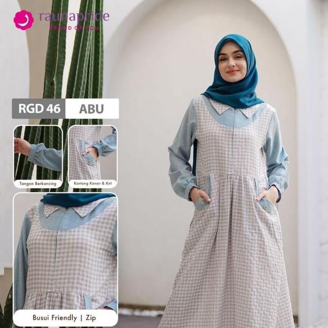 Rauna RGD 46 - Gamis Dewasa Terbaru - GAmis Motif Kekinian - Rauna Orinal