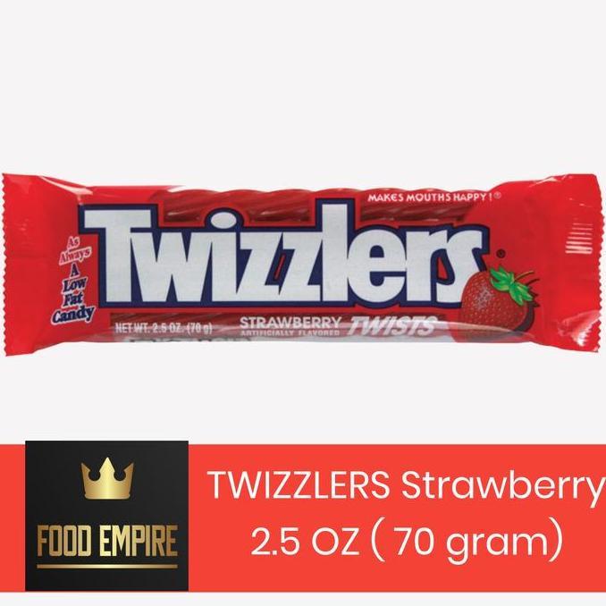 TWIZZLERS Twists Strawberry Candy 2.5 oz | Permen Twizzler 70 gram